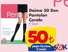 PENTİ DAİMA 50 DEN PANTOLON ÇORABI SİYAH